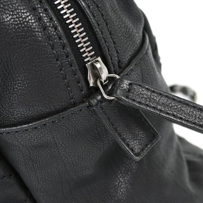 Chanel Black Calfskin Diamond Stitch Tote Handbag