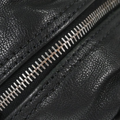 Chanel Black Calfskin Diamond Stitch Tote Handbag