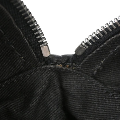 Chanel Black Calfskin Diamond Stitch Tote Handbag