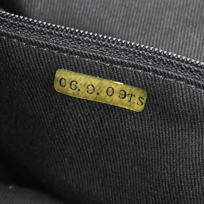 Chanel Black Calfskin Diamond Stitch Tote Handbag