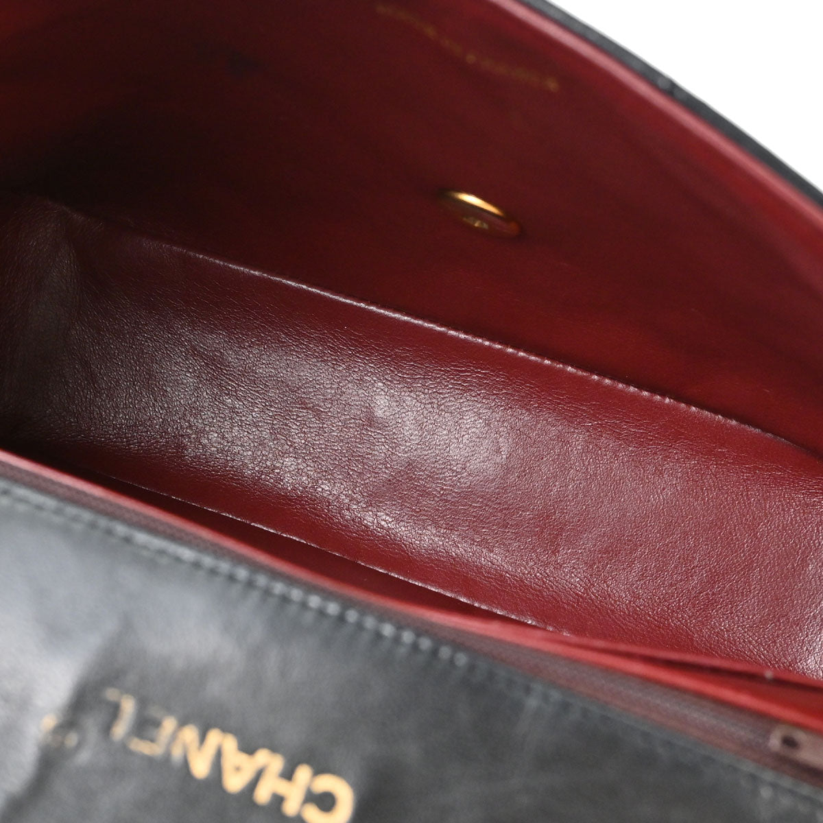Chanel 1986-1988 Black Lambskin Shoulder Bag