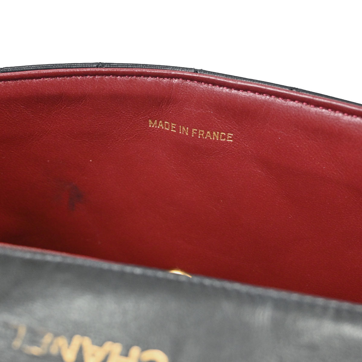 Chanel 1986-1988 Black Lambskin Shoulder Bag