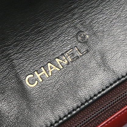 Chanel 1986-1988 Black Lambskin Shoulder Bag