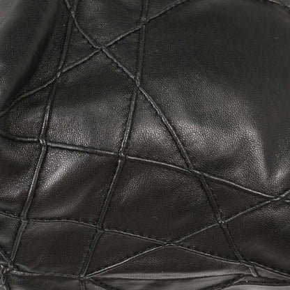 Christian Dior Black Lambskin Cannage Granville 2way Shoulder Handbag