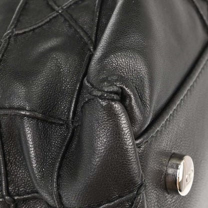Christian Dior Black Lambskin Cannage Granville 2way Shoulder Handbag