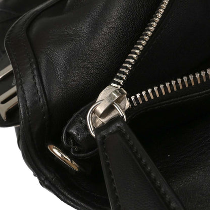 Christian Dior Black Lambskin Cannage Granville 2way Shoulder Handbag