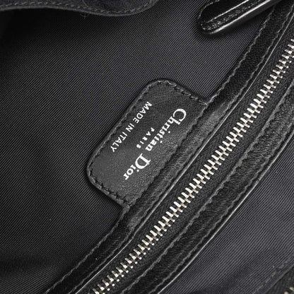Christian Dior Black Lambskin Cannage Granville 2way Shoulder Handbag