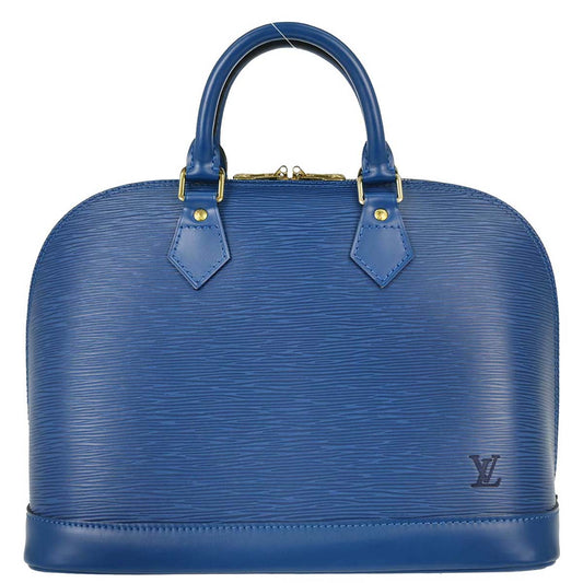 Louis Vuitton Blue Epi Alma Handbag M52145
