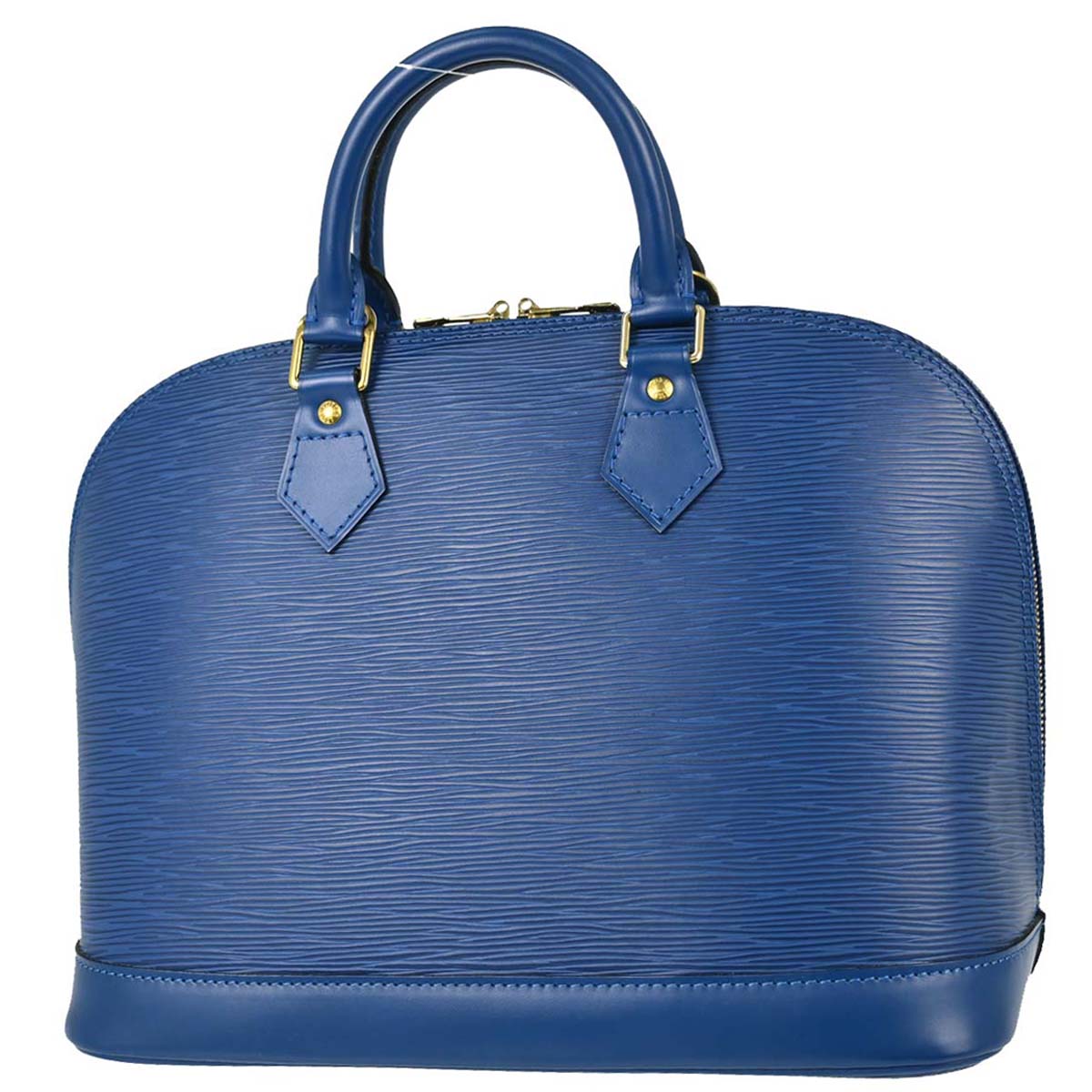 Louis Vuitton Blue Epi Alma Handbag M52145