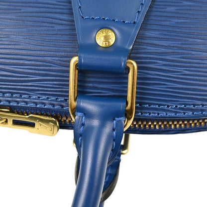 Louis Vuitton Blue Epi Alma Handbag M52145