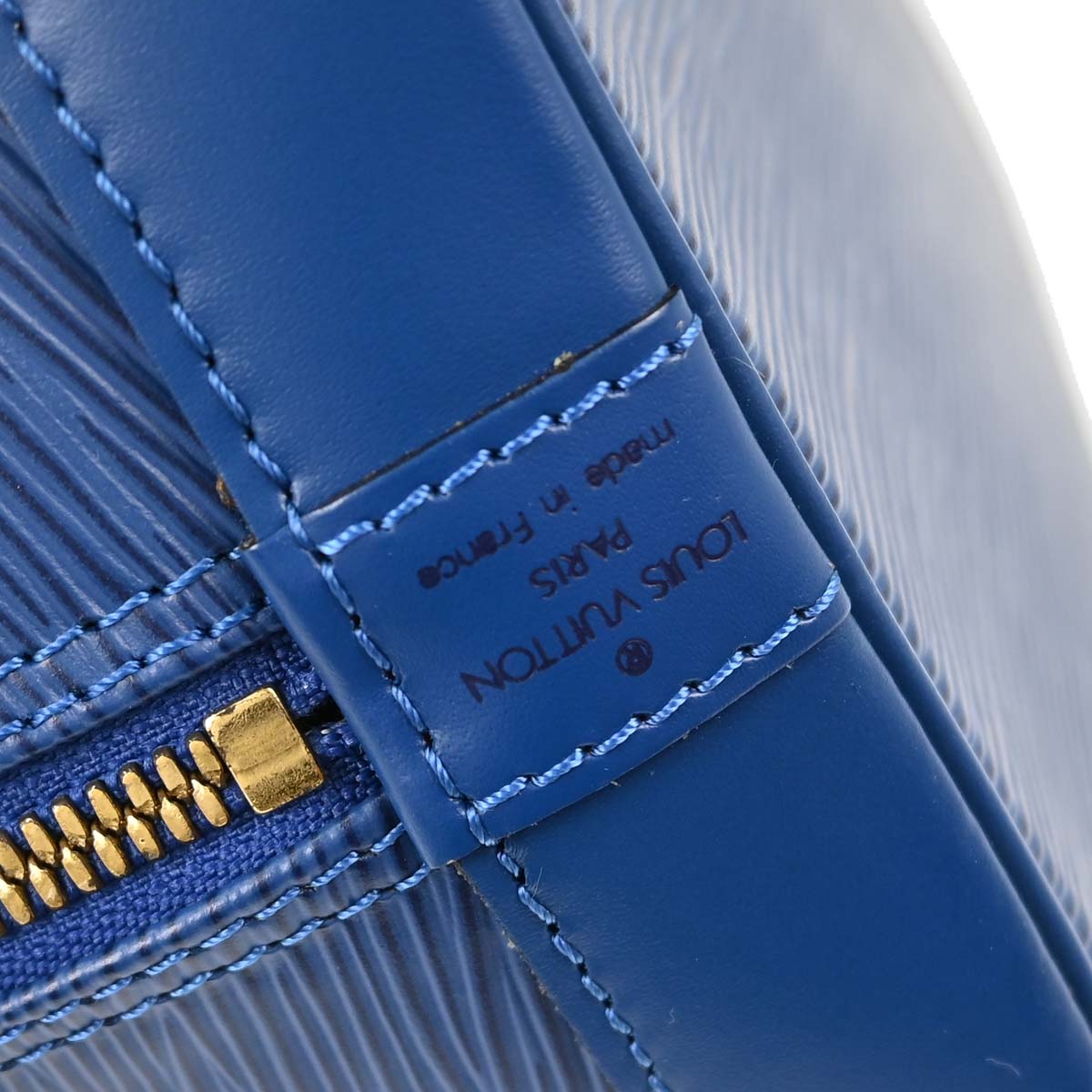 Louis Vuitton Blue Epi Alma Handbag M52145