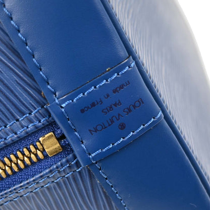 Louis Vuitton Blue Epi Alma Handbag M52145