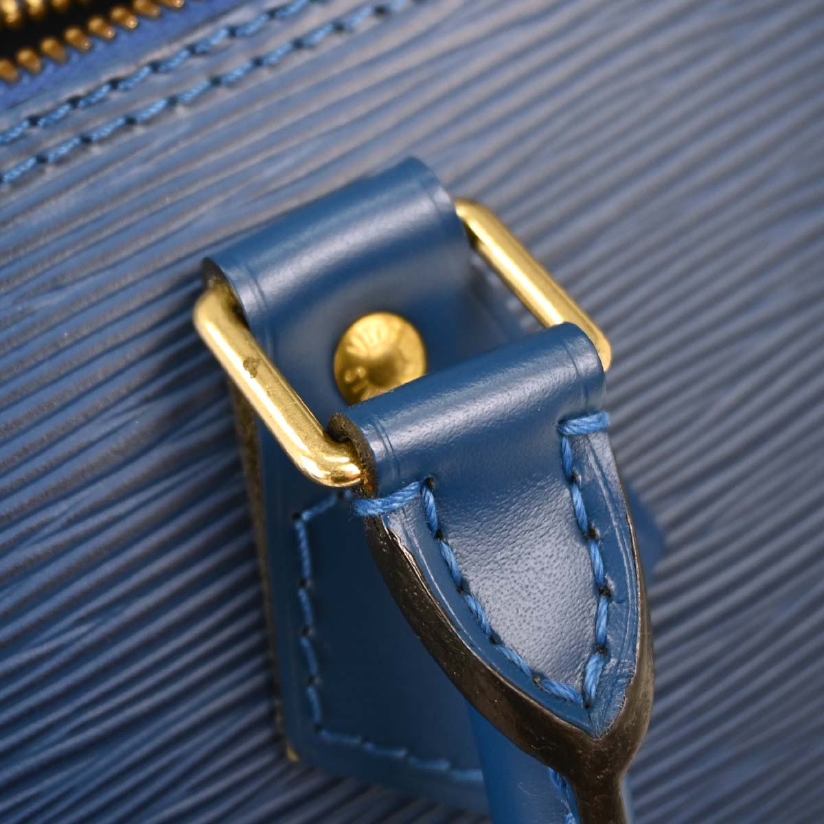 Louis Vuitton Blue Epi Alma Handbag M52145