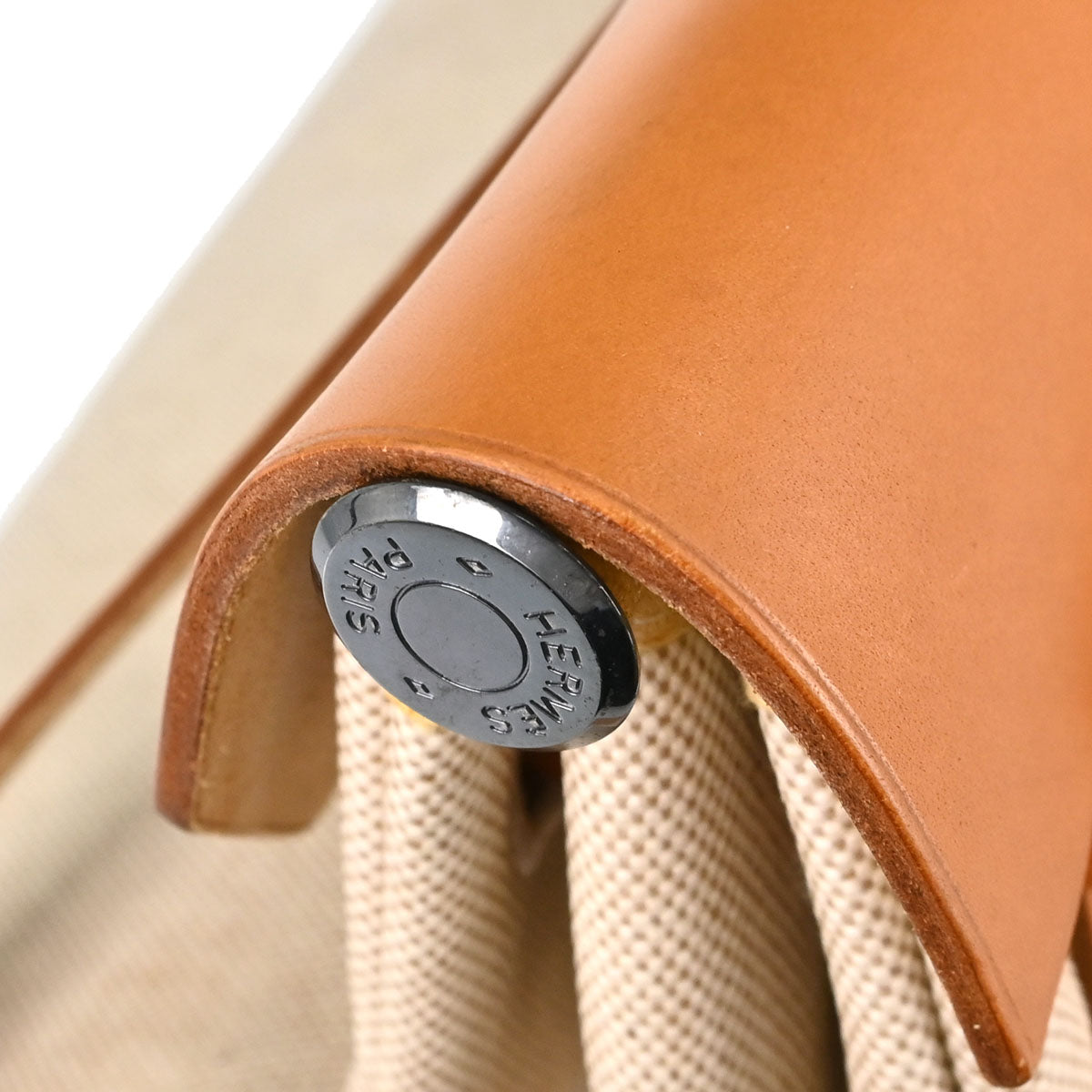Hermes Beige Toile H Herbag GM 2 in 1 2way Shoulder Handbag