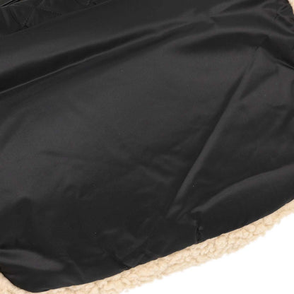 Chanel White Black Wool Nylon Coco Neige Shopping Tote 2way Shoulder Handbag