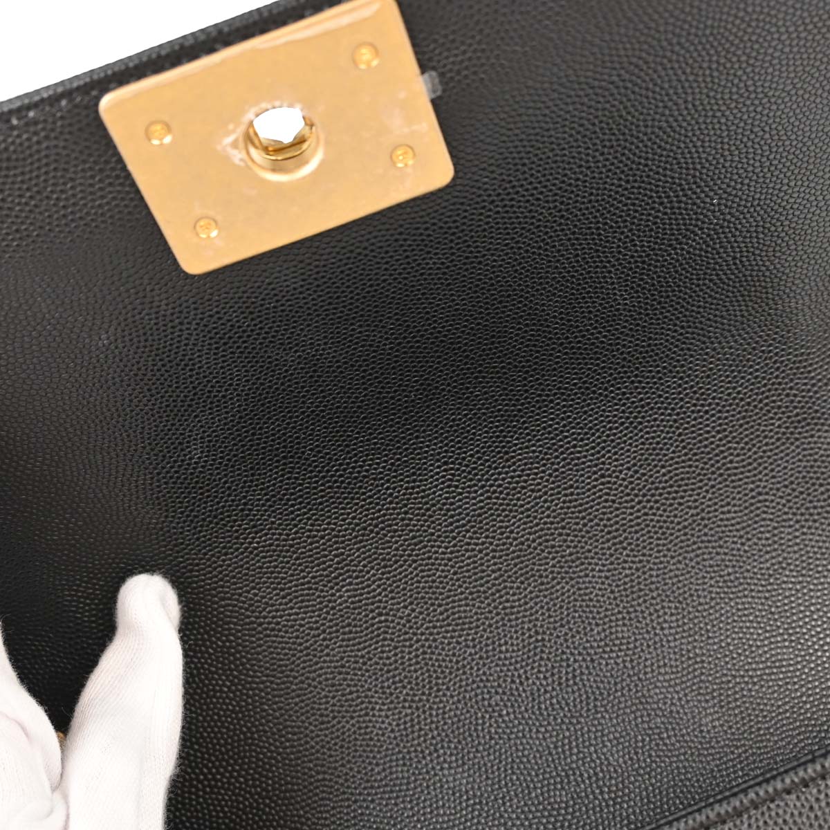 Boy Chanel Black Caviar Skin Small Chain Shoulder Bag