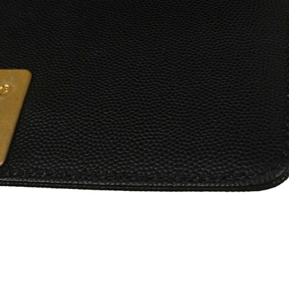 Boy Chanel Black Caviar Skin Small Chain Shoulder Bag