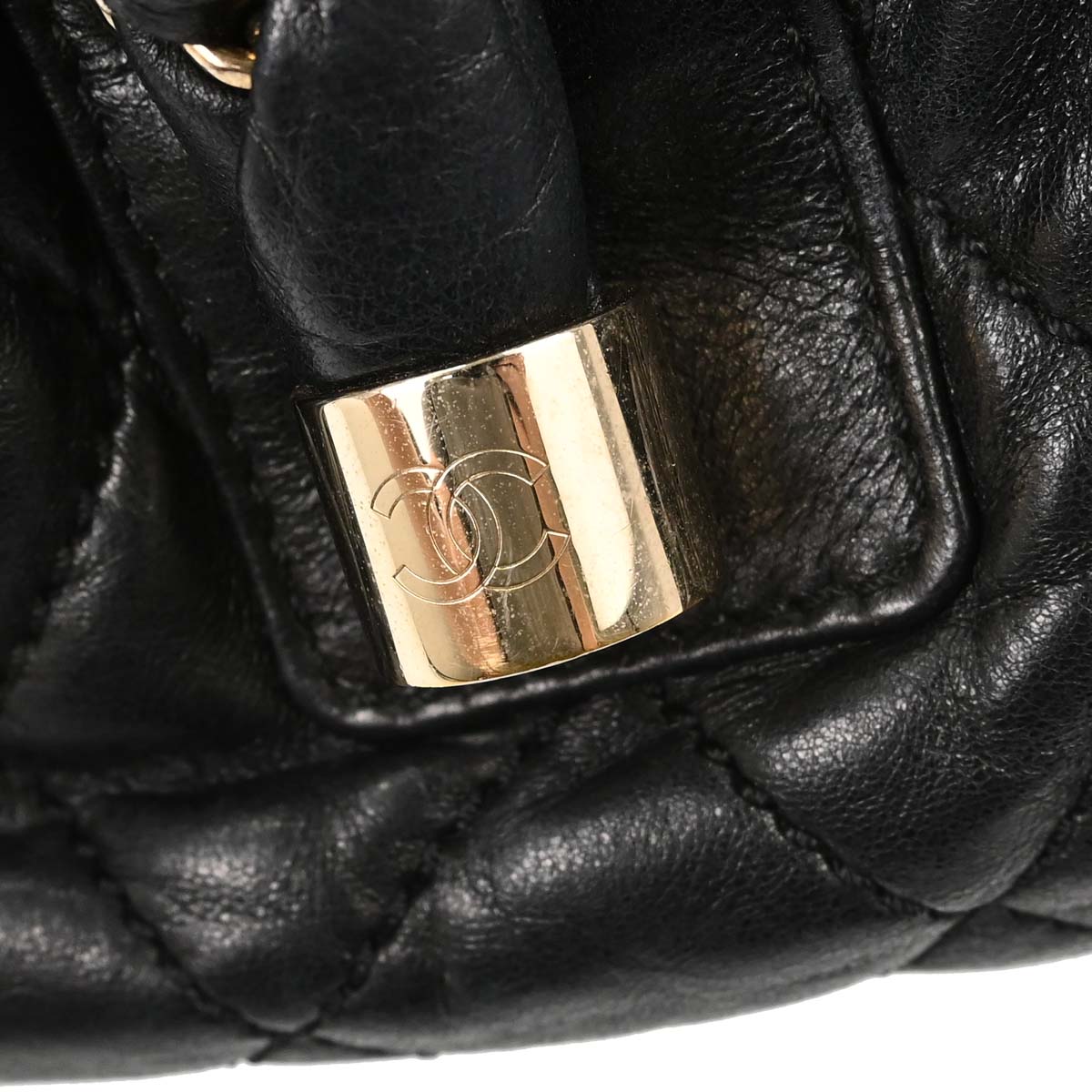 Chanel Black Lambskin Lady Braid Handbag