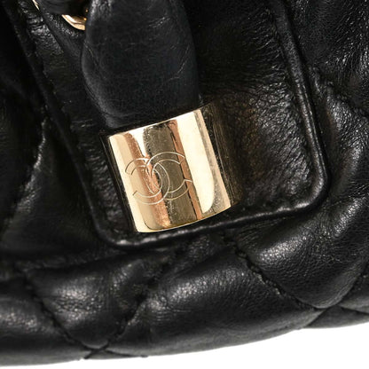 Chanel Black Lambskin Lady Braid Handbag