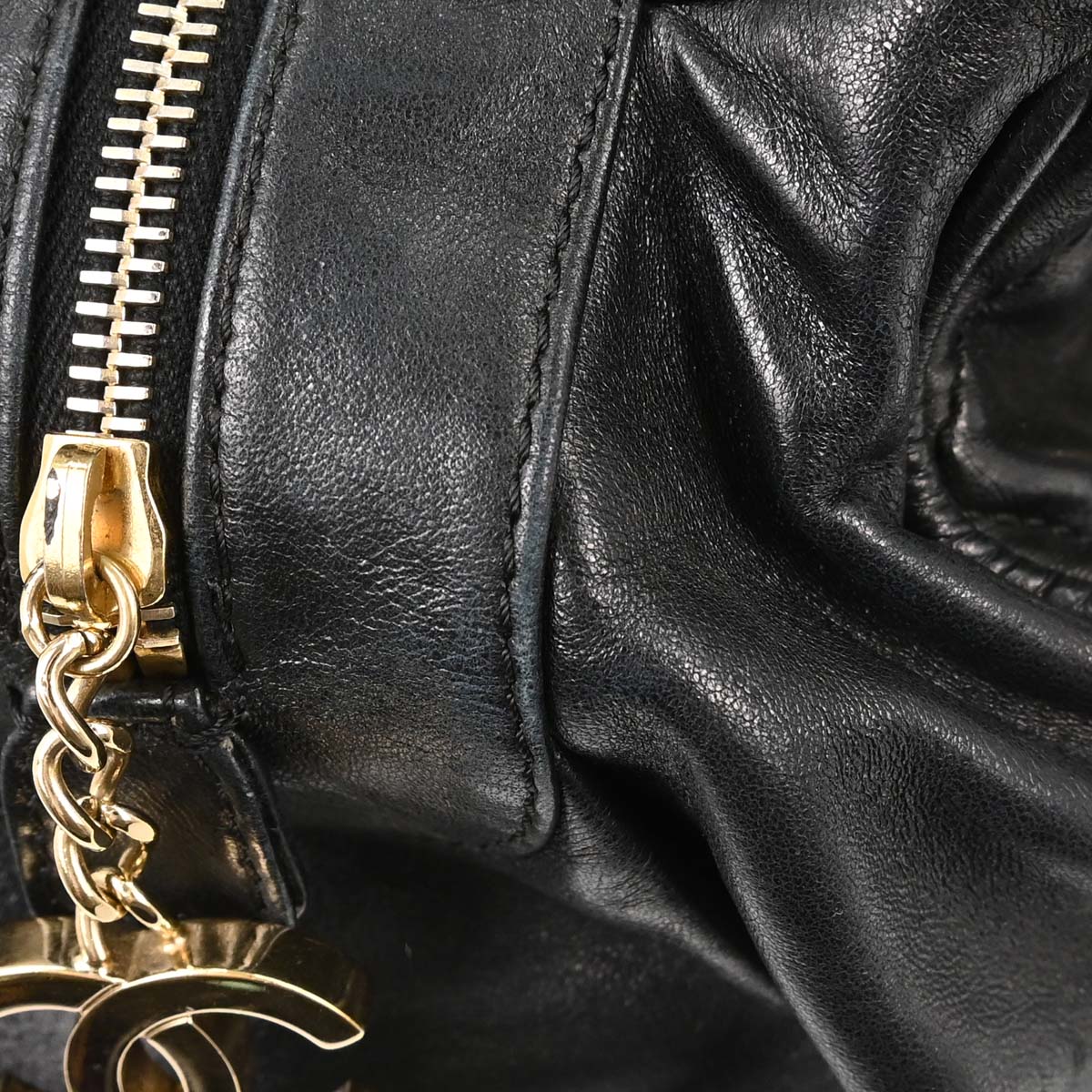 Chanel Black Lambskin Lady Braid Handbag