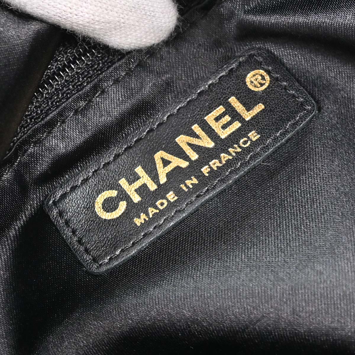Chanel Black Lambskin Lady Braid Handbag