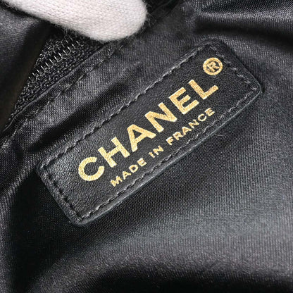 Chanel Black Lambskin Lady Braid Handbag