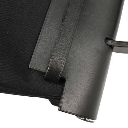 Hermes Black Toile Officier Herbag a Dos 2 in 1 Backpack