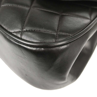Chanel 1994-1996 Black Lambskin Mademoiselle Lock Handbag