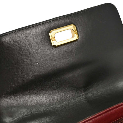 Chanel 1994-1996 Black Lambskin Mademoiselle Lock Handbag