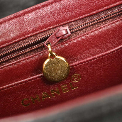 Chanel 1994-1996 Black Lambskin Mademoiselle Lock Handbag