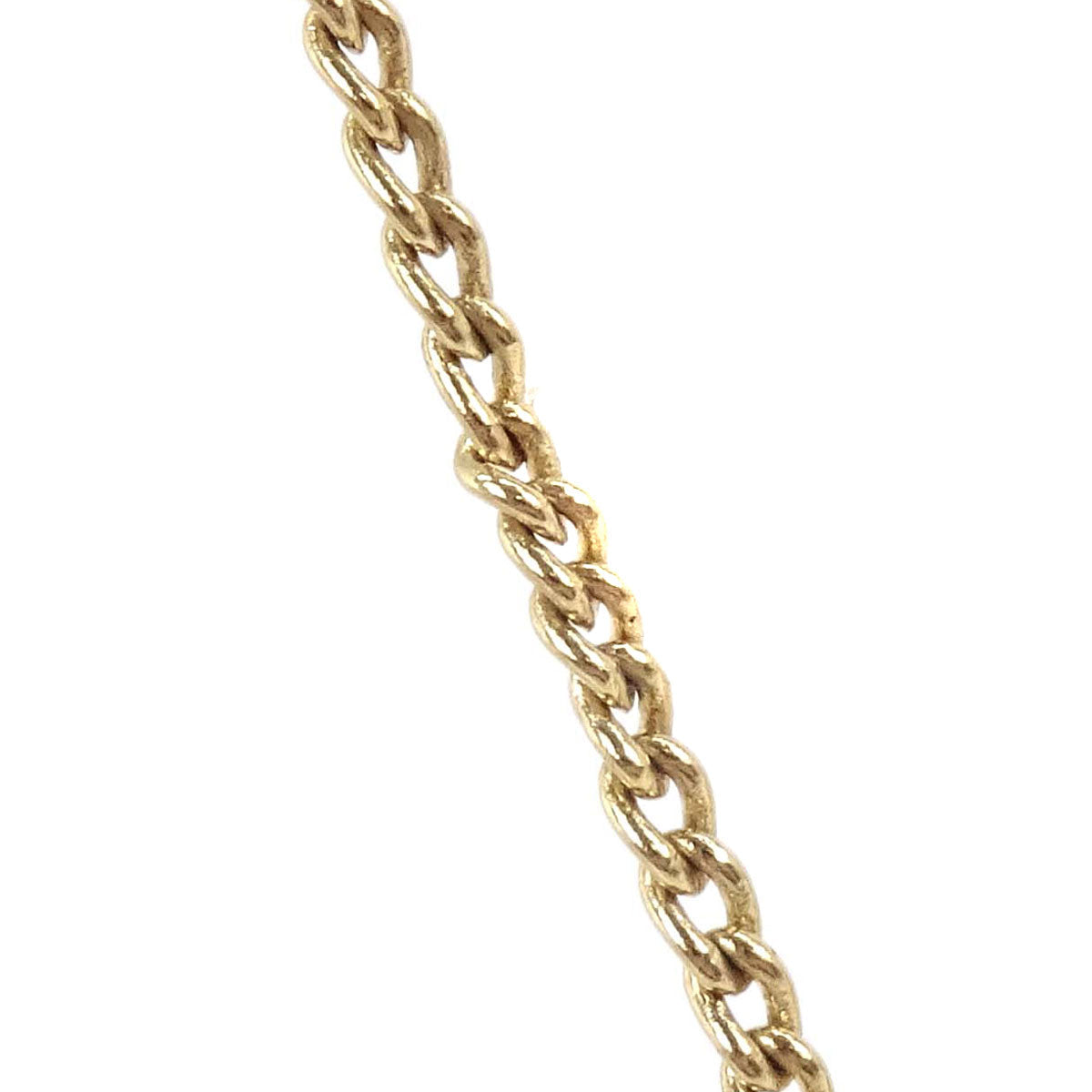 Chanel Rhinestone Gold Square CC Pendant Necklace 02P
