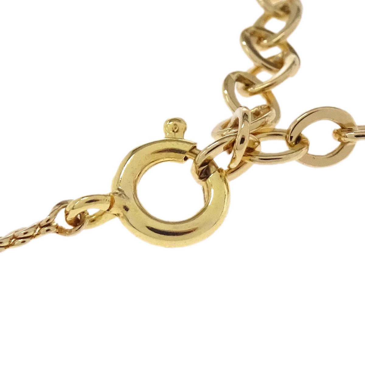 Christian Dior Necklace Pendant Gold Rhinestone
