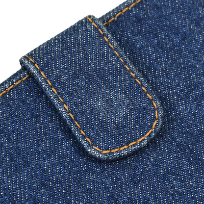 Chanel Indigo Denim Bifold Wallet Purse