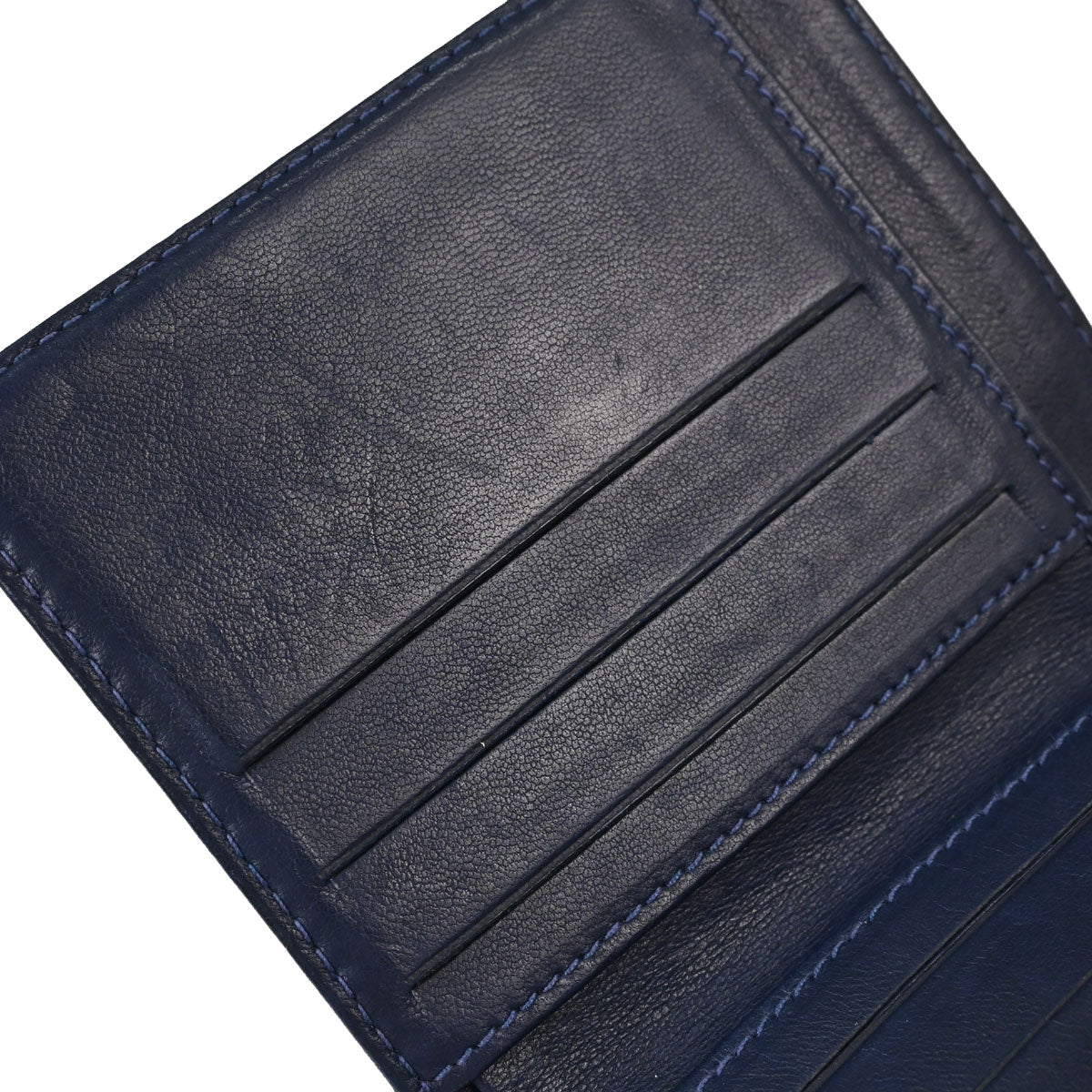 Chanel Indigo Denim Bifold Wallet Purse