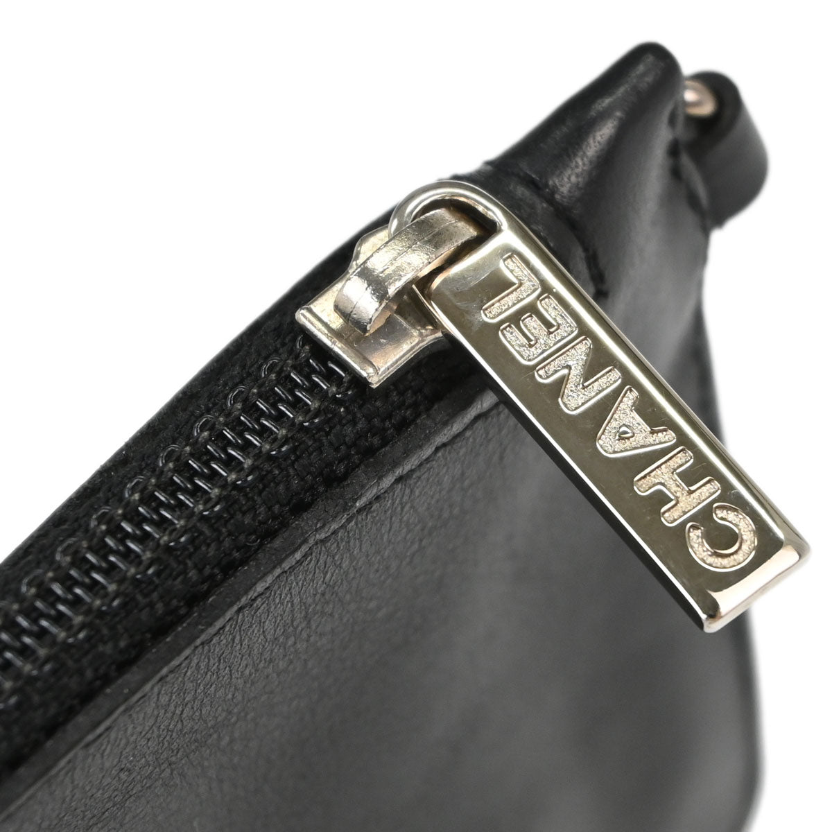 Chanel Black Lambskin Coin Purse Wallet