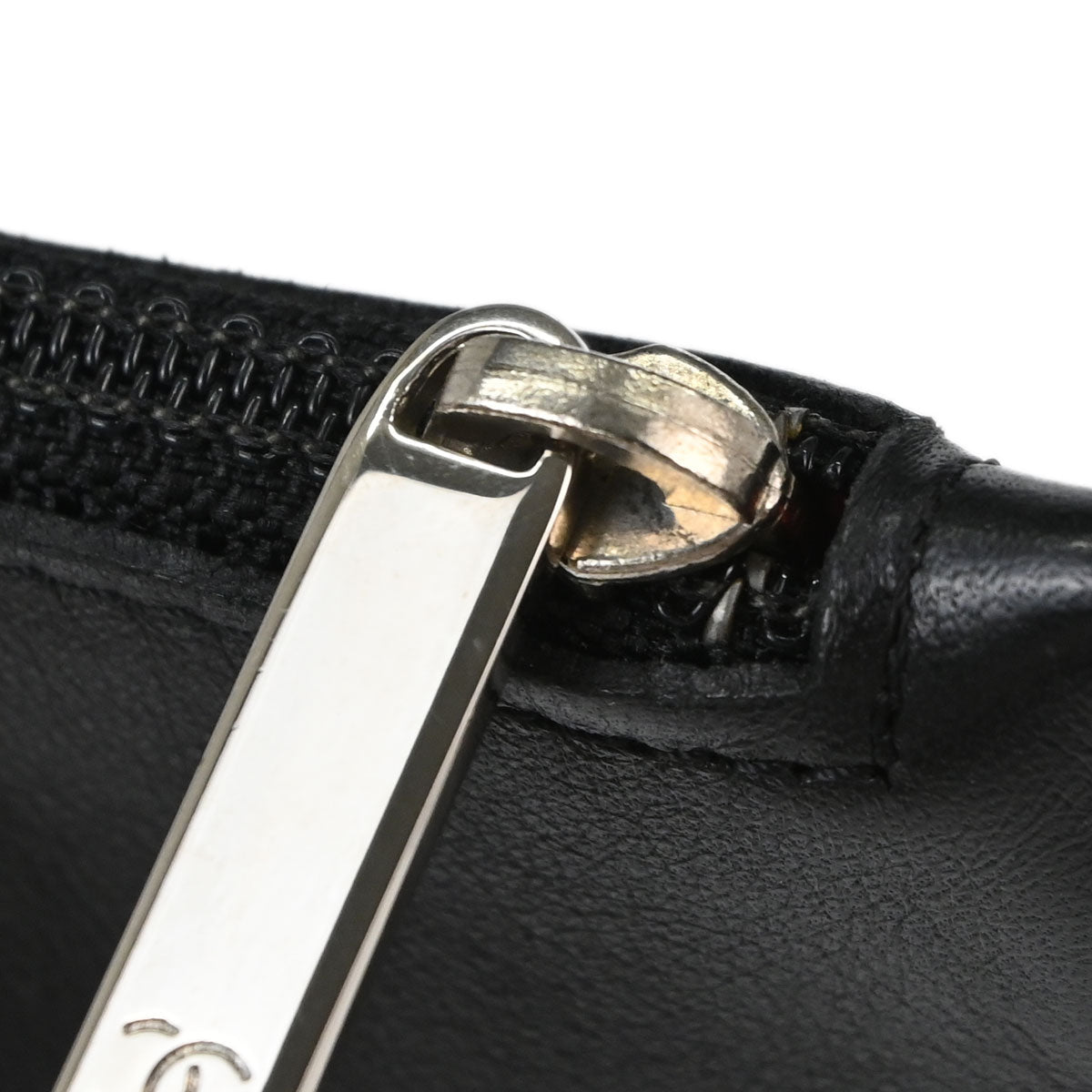 Chanel Black Lambskin Coin Purse Wallet