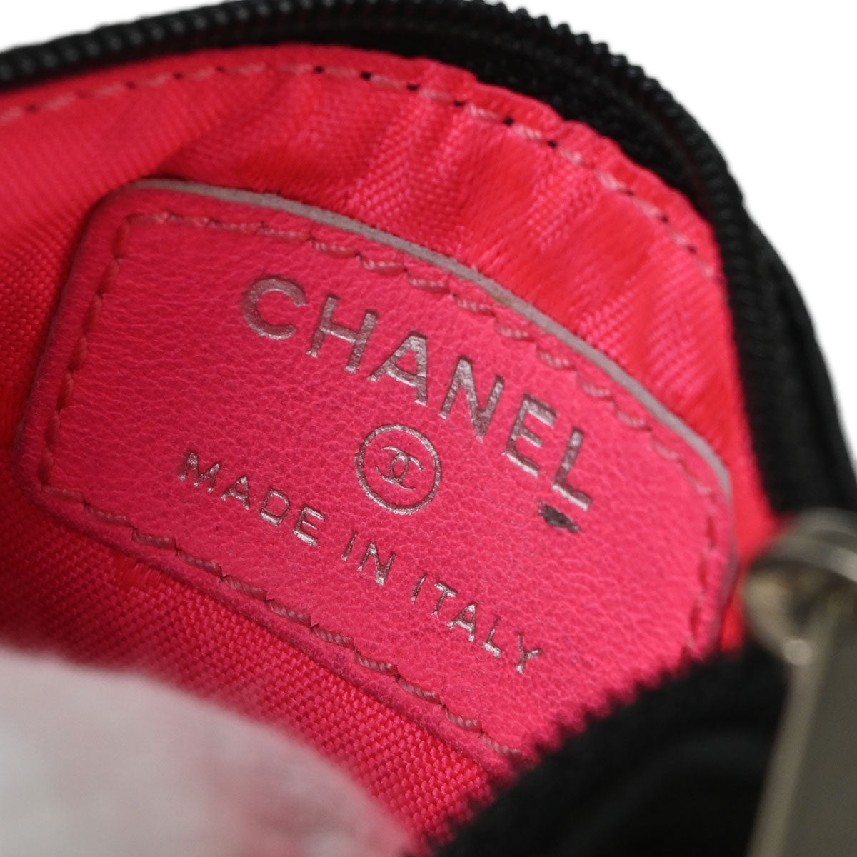 Chanel Black Lambskin Coin Purse Wallet