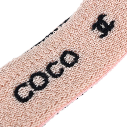 Chanel Light Pink Headband and Wristband Set Accessories