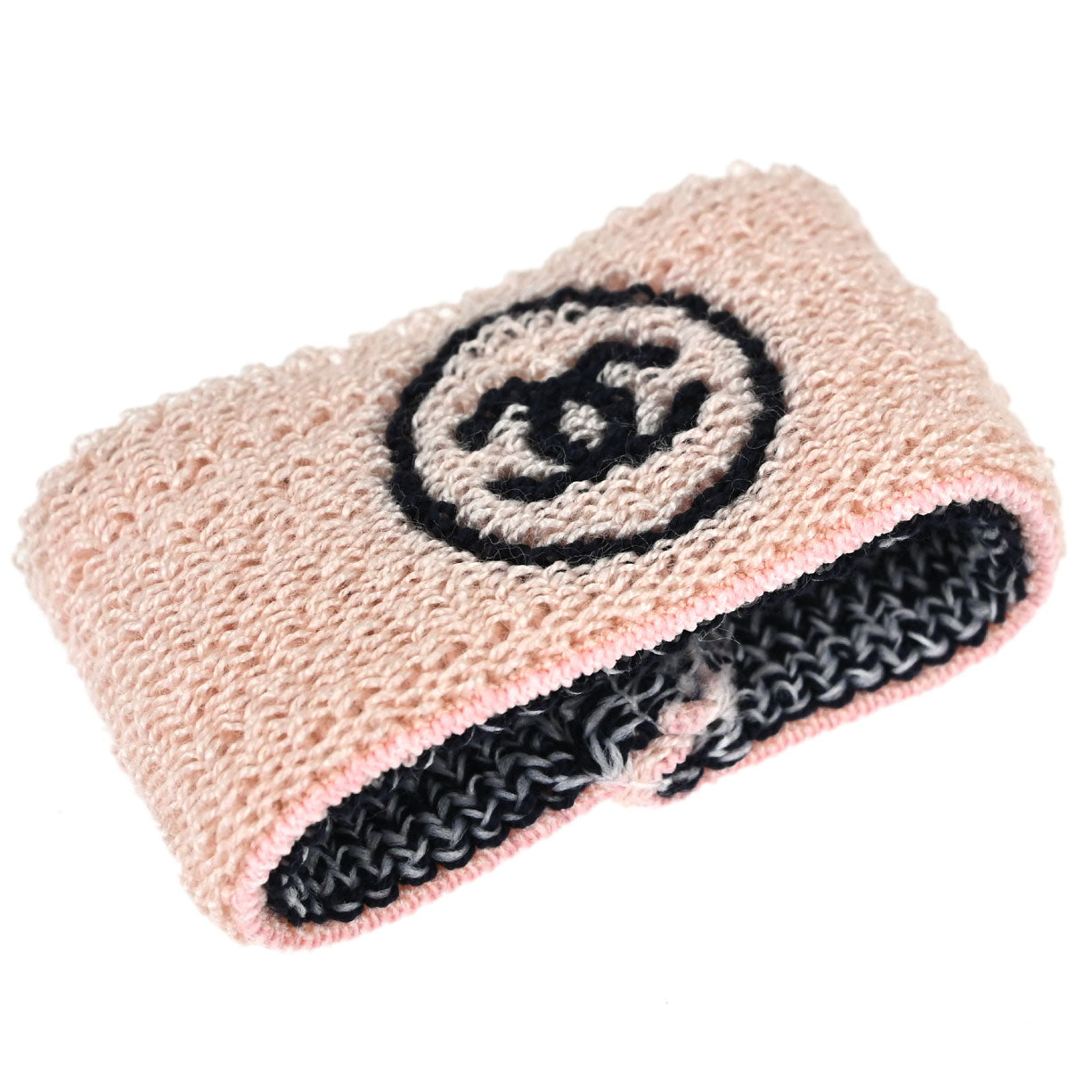 Chanel Light Pink Headband and Wristband Set Accessories