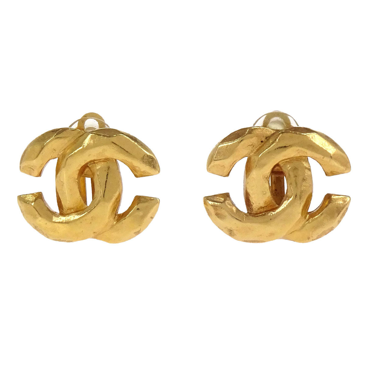 Chanel CC Clip-On Earrings Gold 99P