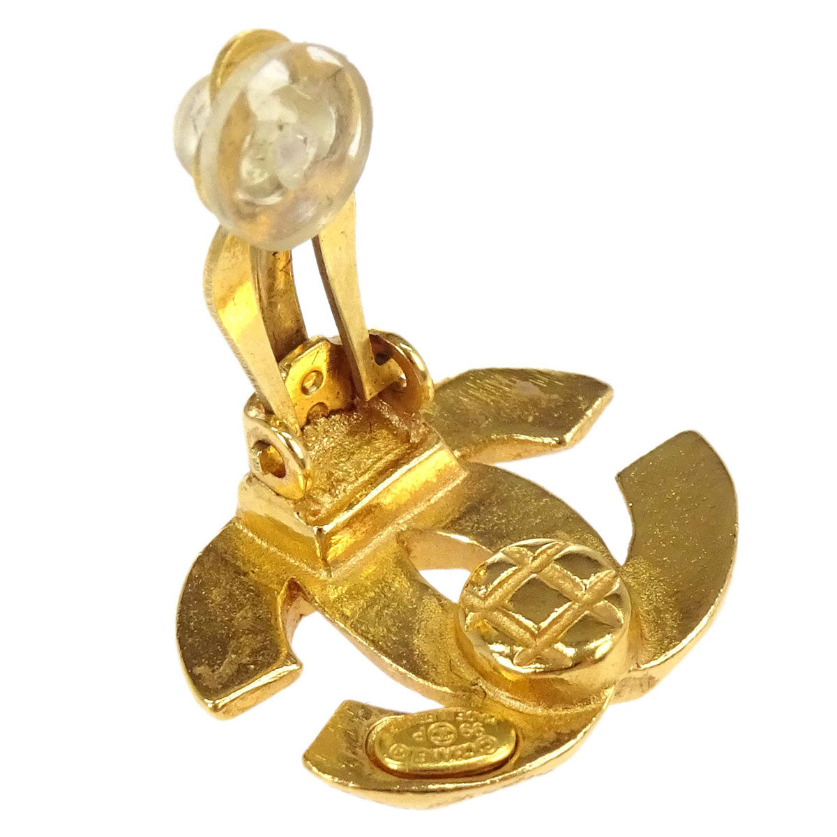 Chanel CC Clip-On Earrings Gold 99P