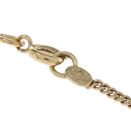 Chanel Rhinestone Gold Square CC Pendant Necklace 02P