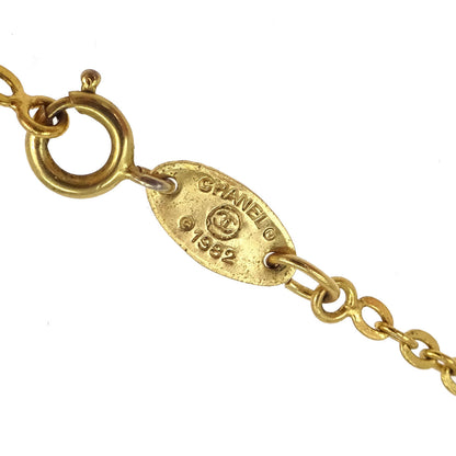 Chanel Gold CC Pendant Necklace 1982/376