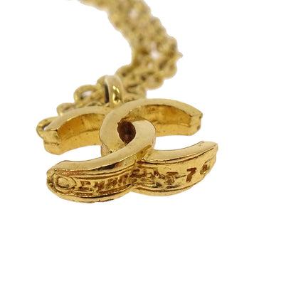 Chanel Gold CC Pendant Necklace 1982/376