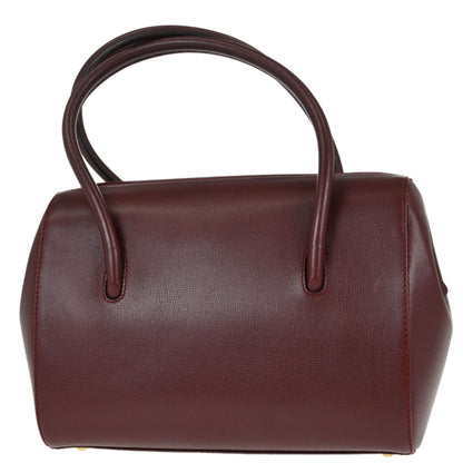Must de Cartier Burgundy Leather Handbag