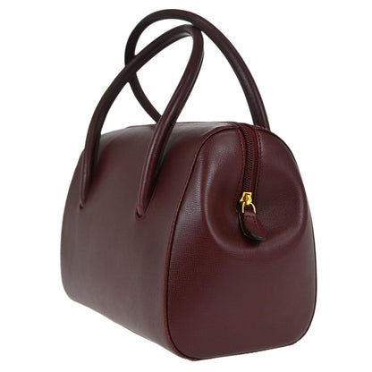 Must de Cartier Burgundy Leather Handbag
