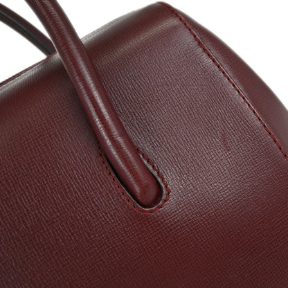 Must de Cartier Burgundy Leather Handbag
