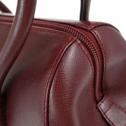 Must de Cartier Burgundy Leather Handbag