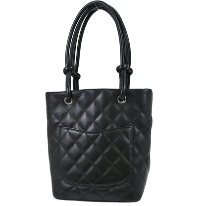 Chanel Black Calfskin Cambon Ligne Tote Handbag