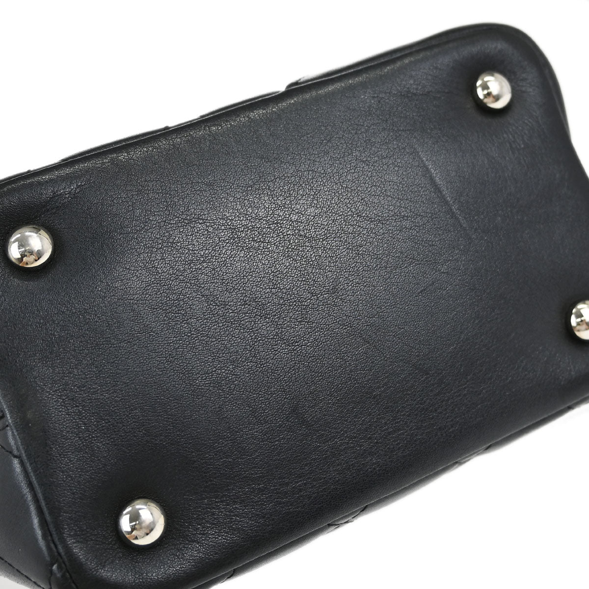 Chanel Black Calfskin Cambon Ligne Tote Handbag